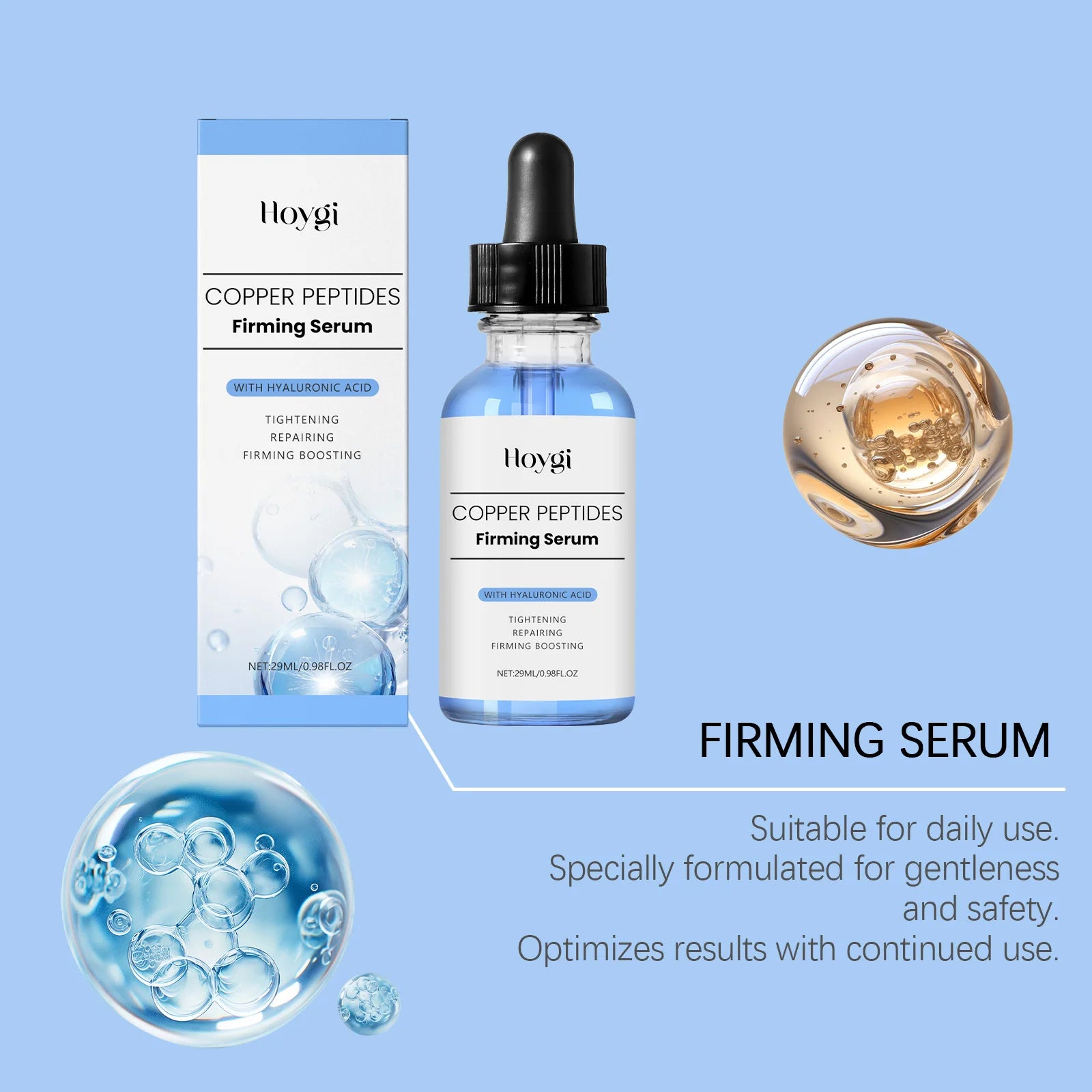 Anti Aging Facial Serum Elastic Skin Wrinkle Reducing Brightening Oil Control Pore Refining Moisturizing Essence Treatment