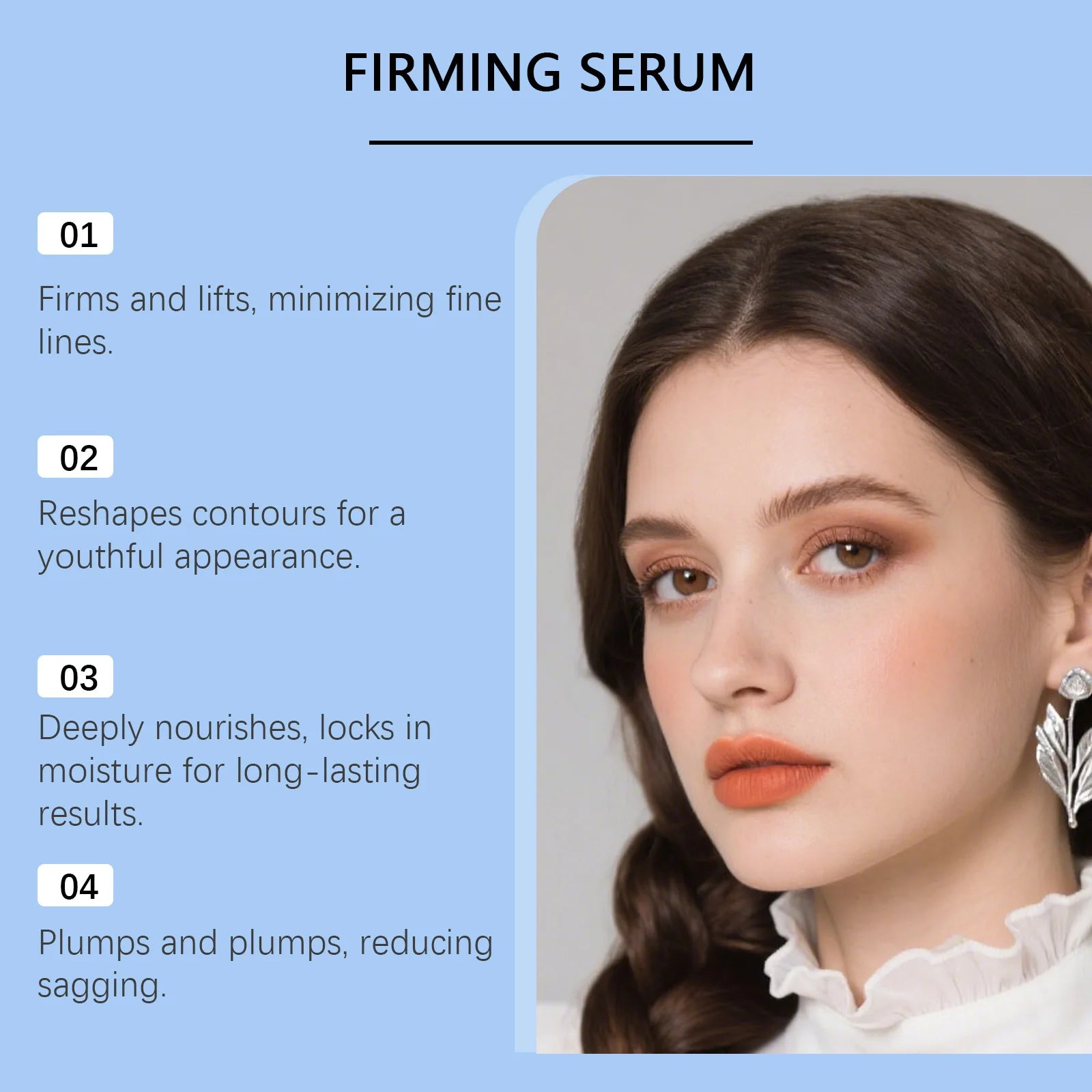 Anti Aging Facial Serum Elastic Skin Wrinkle Reducing Brightening Oil Control Pore Refining Moisturizing Essence Treatment